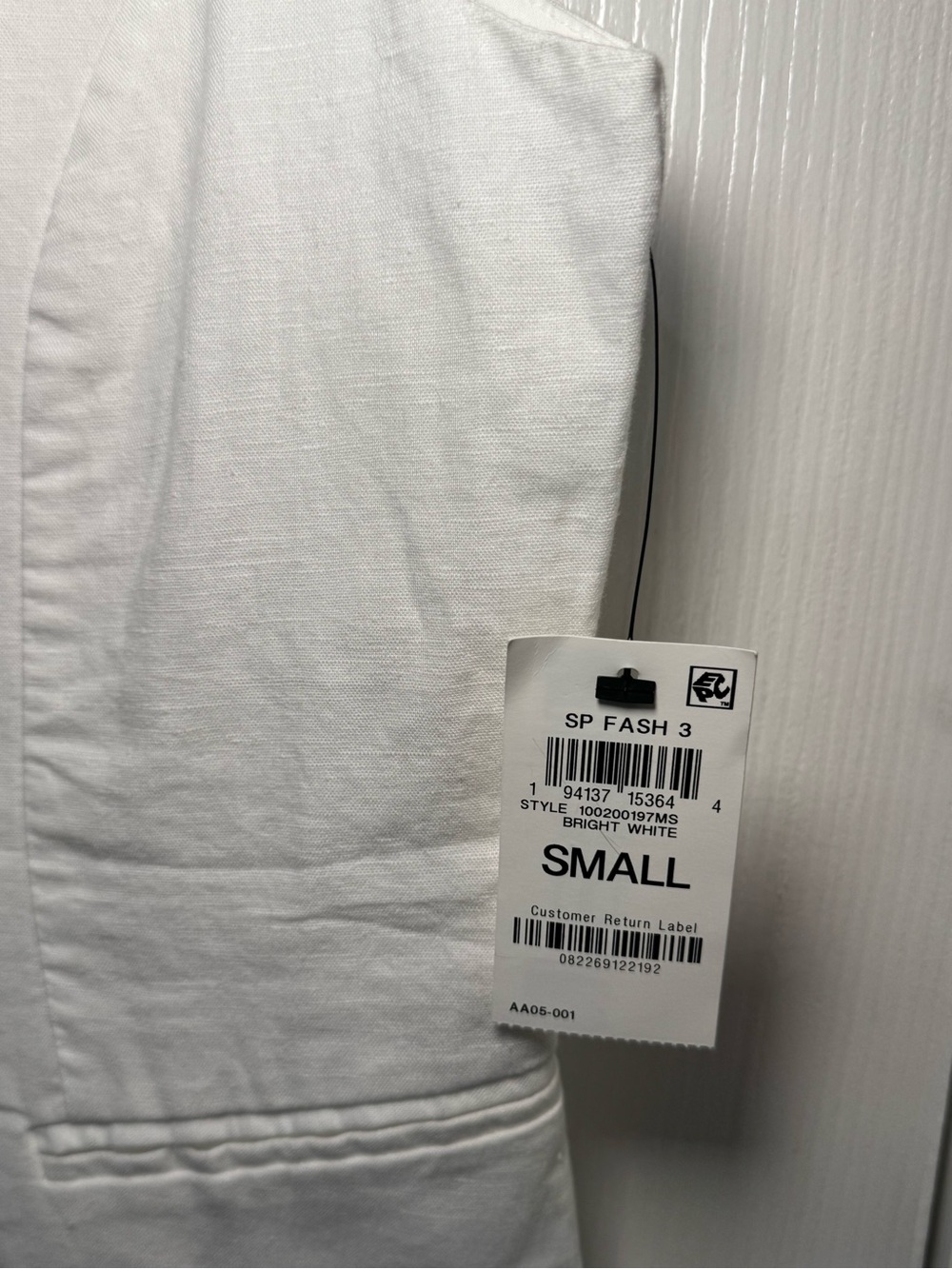 🥥⚪️ ON 34th Linen-Blend Longline Vest Top Button Down in Bright White ⚪️🥥 - Picture 4 of 10